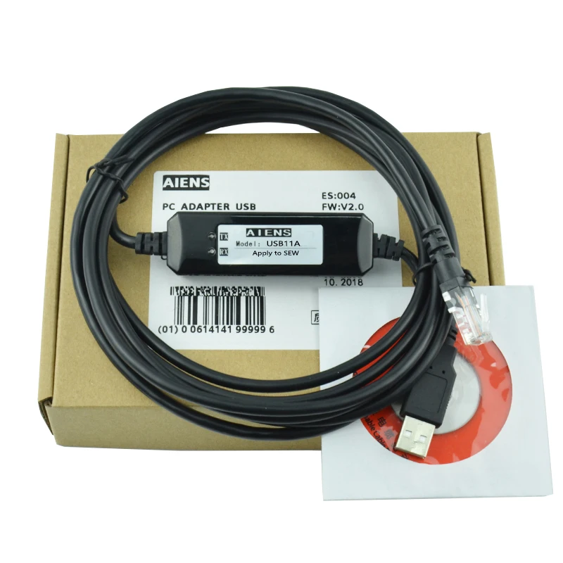 Applicable SEW inverter is used to connect the computer debugging cable USB11A to download the data communication line