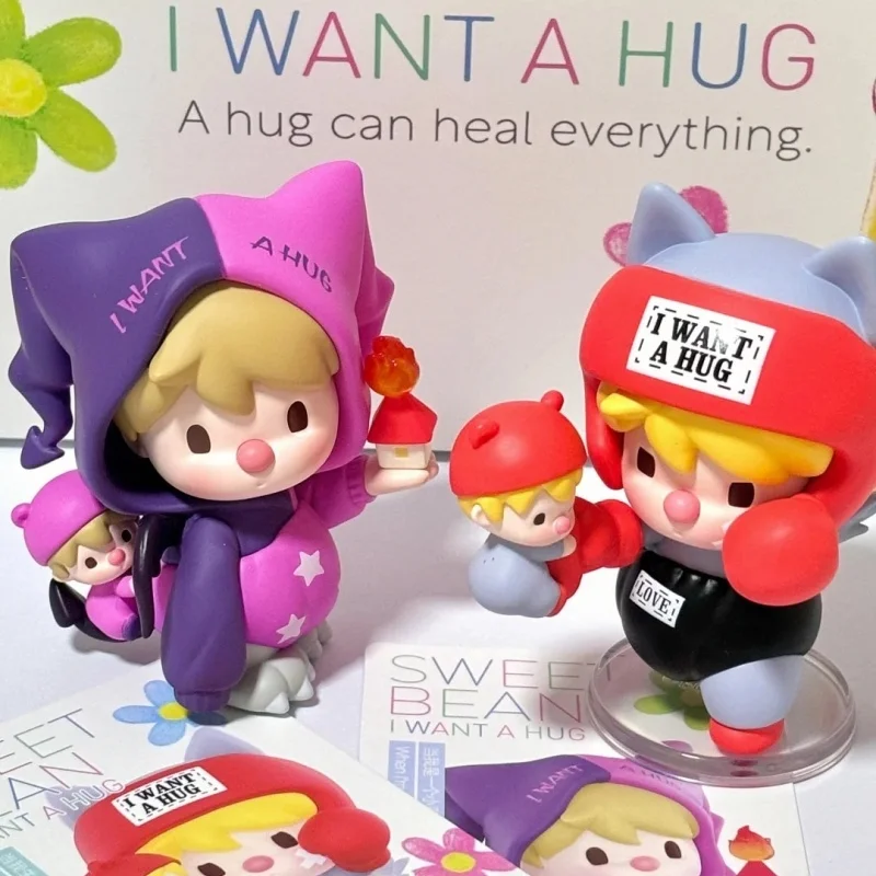 New Original Sweet Bean I Want A Hug Series Mystery Blind Box Kawaii Anime Figure Decoration Gifts Ornament Desktop Models Toys