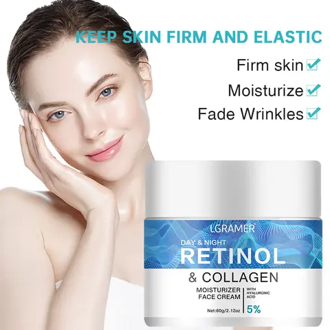 Retinol Åtstramande Ansiktskräm Lyftande Hals Anti-aging Ta bort Rynkor Natt Dagkräm Återfuktande Ansiktsserum Kroppshudvård 8 best sales ansiktsfuktighetskräm - №2