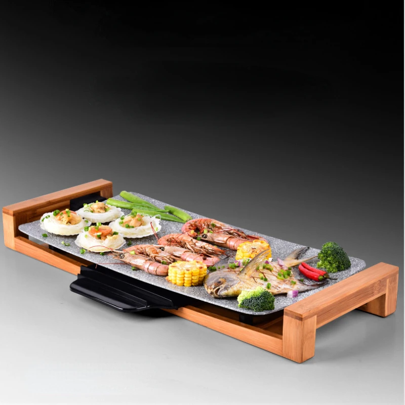 Barbecue Oven Barbecue Plate Korean Smoke-Free Barbecue Plate Electric Baking Pan Ceramic Non-Stick Meat Roasting Pan Teppanyaki