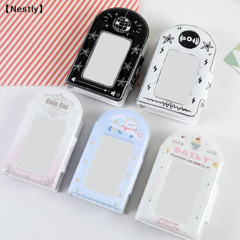 Cute Photo Album 3 Inch Photo Card Holder Idol Card Binder Collection Book 32 Pocket Book Album Photocard Storage Case〔Nest〕