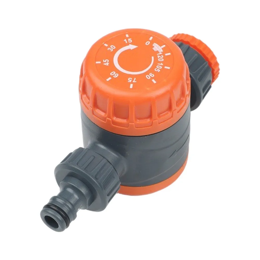 Automatic Garden Hose Timer with Knob Adjustment Feature for Customizing Watering Time Between 0 and 120 Minutes