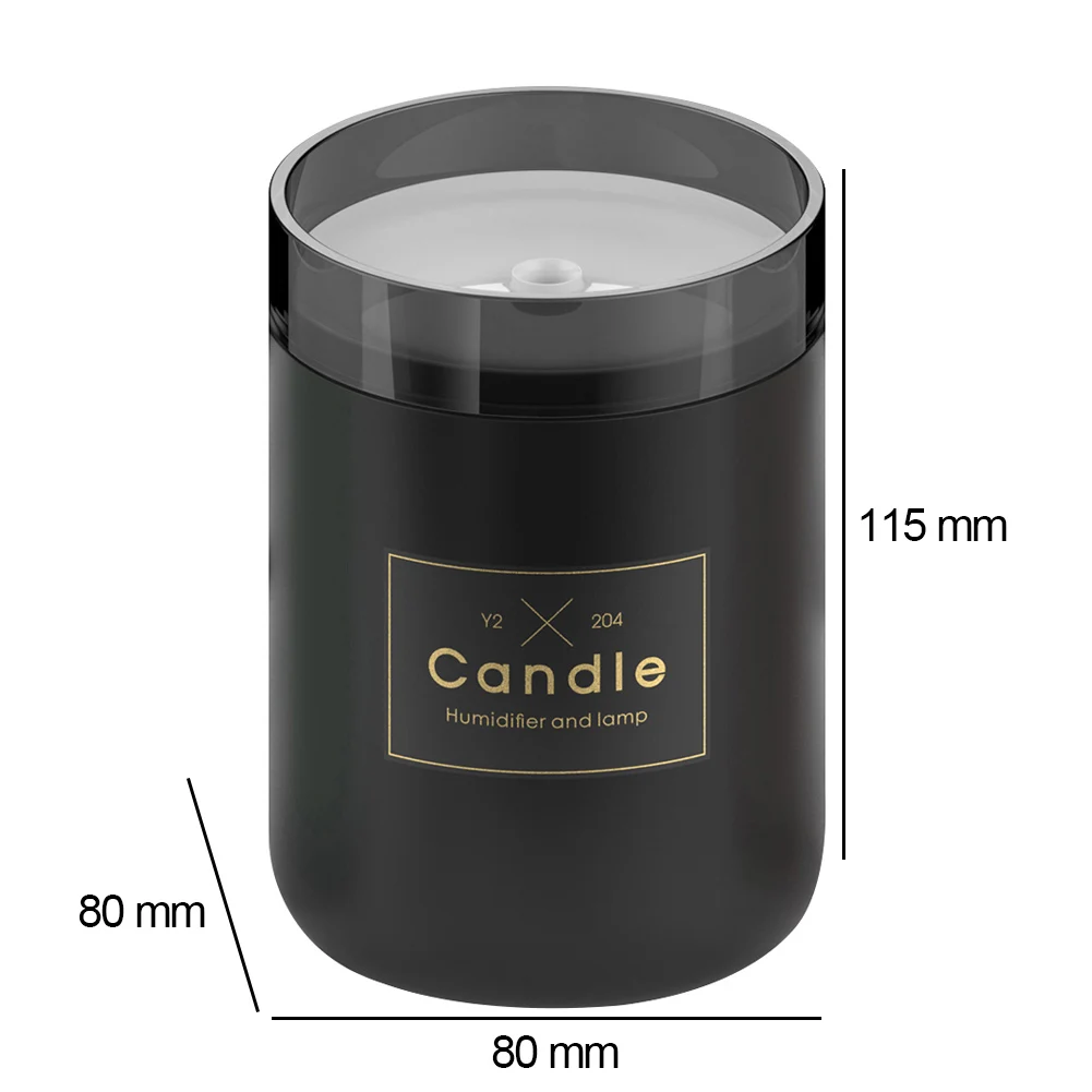 Candela Mist Maker Fogger Atmosphere Light Mini diffusore di aromi idratare la pelle alleviare la fatica deodorante per ambienti fragranza