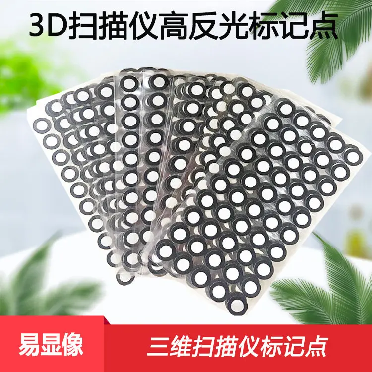 For 6mm Inner 10mm Outer 3D Scanning Reflective Markers Tracking Target Dots for Handheld 3D Scanner Accessories