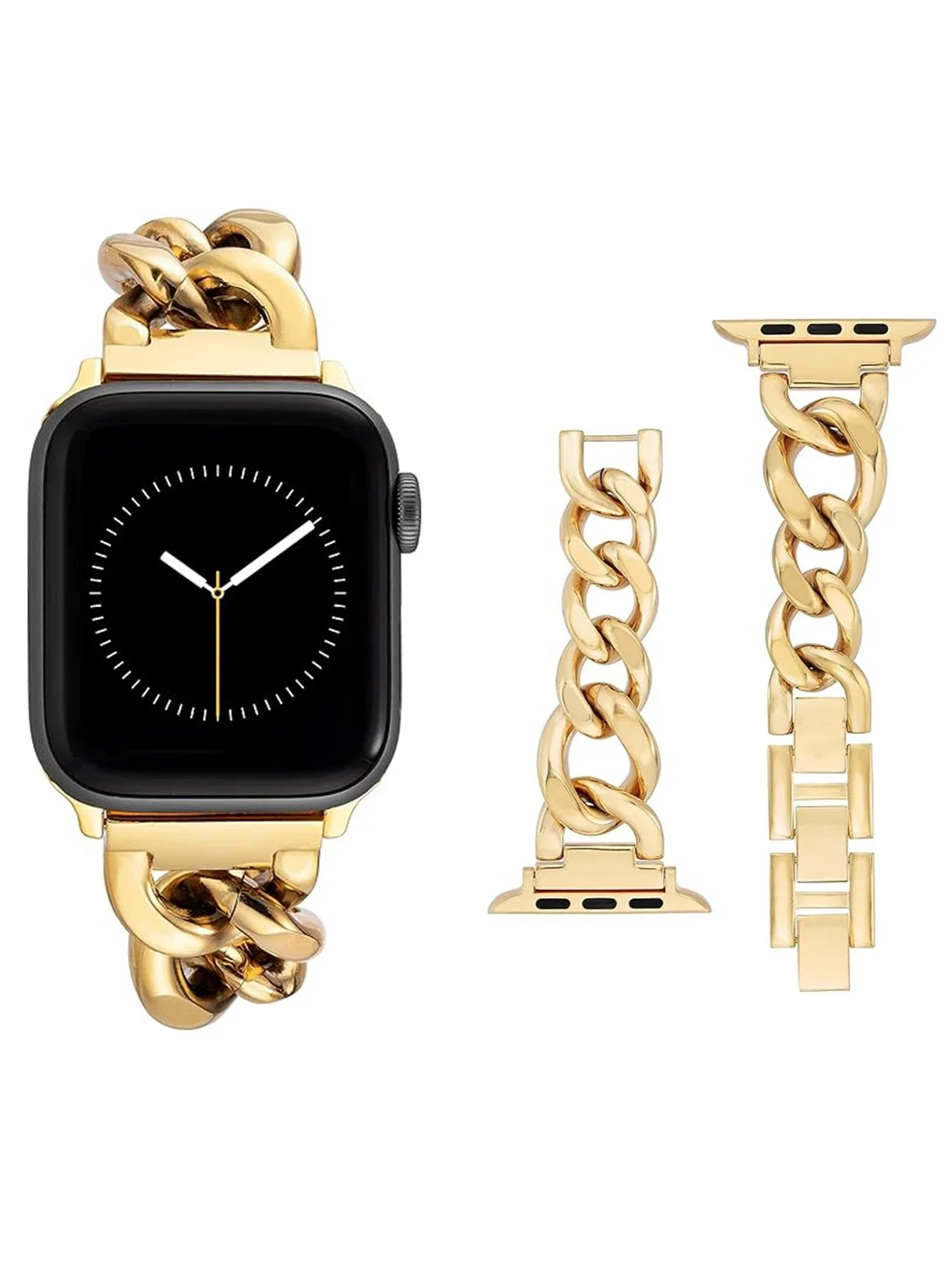 سوار سلسلة حلقة ل سوار ساعة يد آبل النساء سلسلة الترا 11/10/9/8/7/6/5/4/3/2 38 مللي متر 40 مللي متر 41 مللي متر 42 مللي متر 44 مللي متر 45 مللي متر 46 مللي متر حزام #1