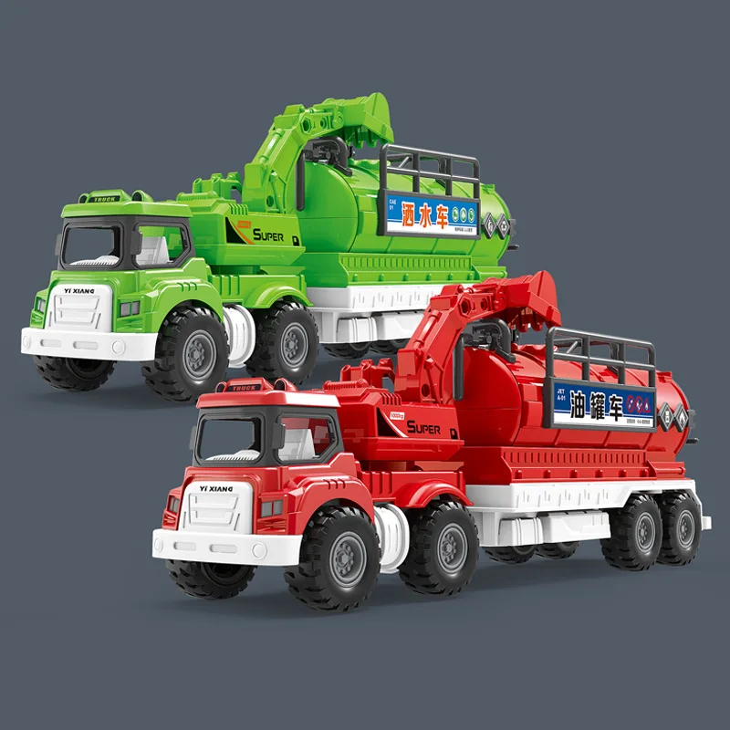 Simulatie Legering Traagheidstank Auto Sprinkler Trailer Model Kinderspeelgoed Verjaardagscadeau B214
