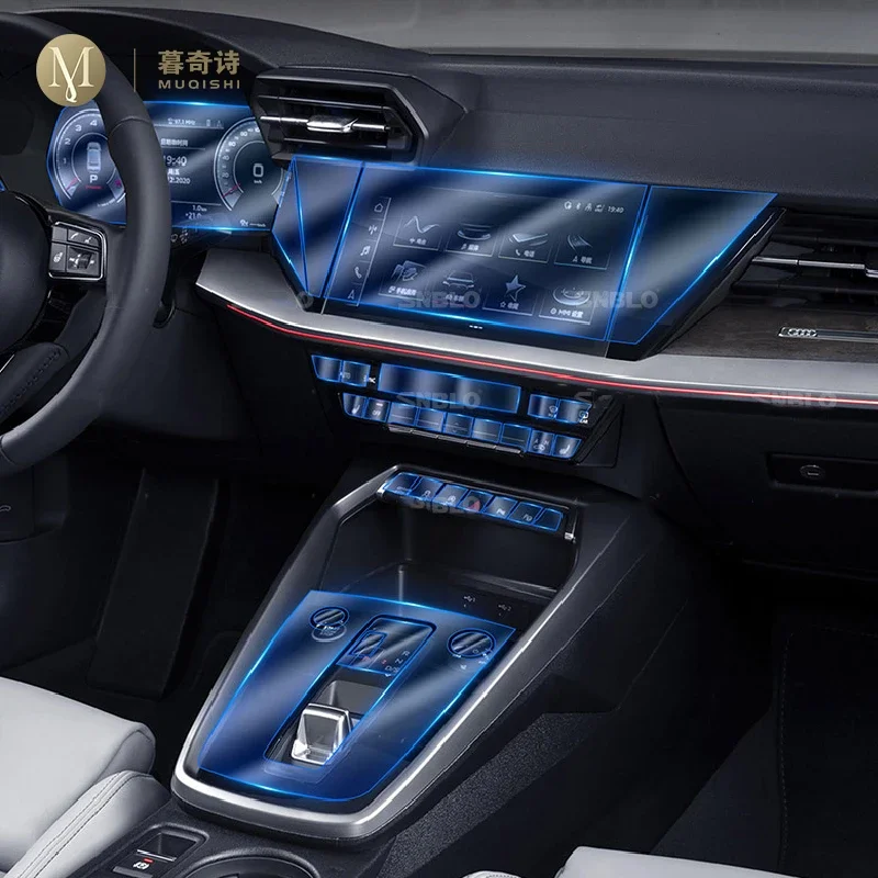 For Audi A3 8Y 2021-2026Car Interior Piano board protection film TPU transparent self-adhesive Paint film Anti scratch refit PPF