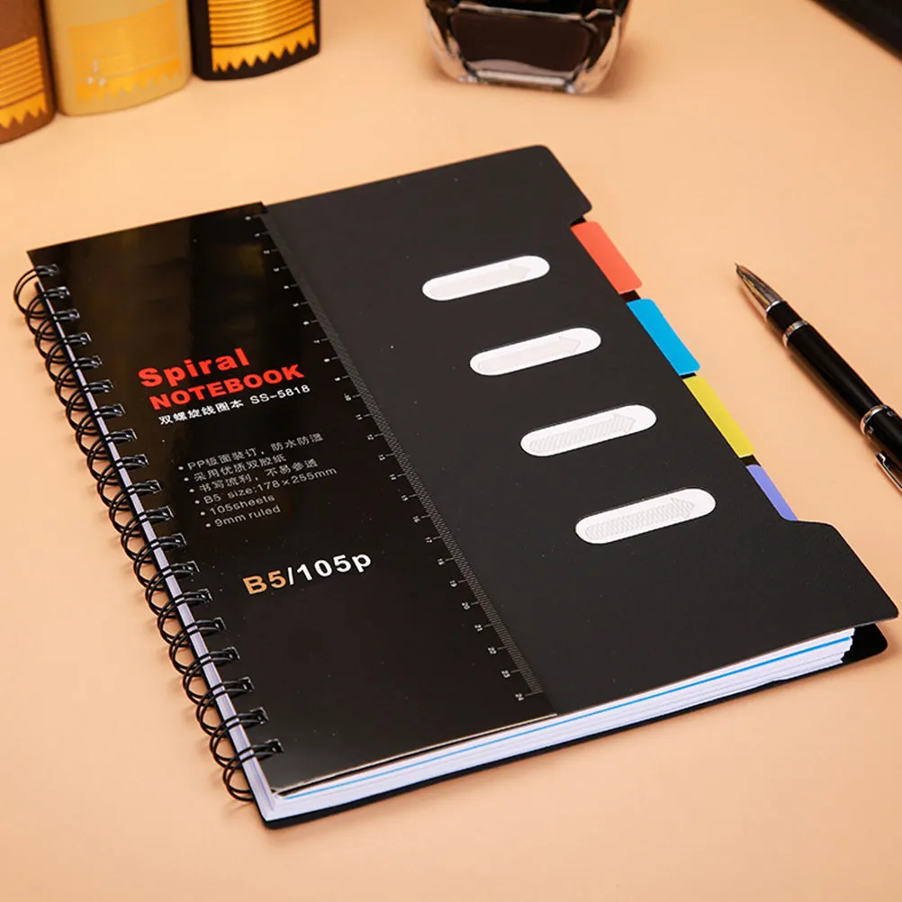 2個入り-カレッジノート-メモ帳-学校用品-かわいいスパイラルノートパッド