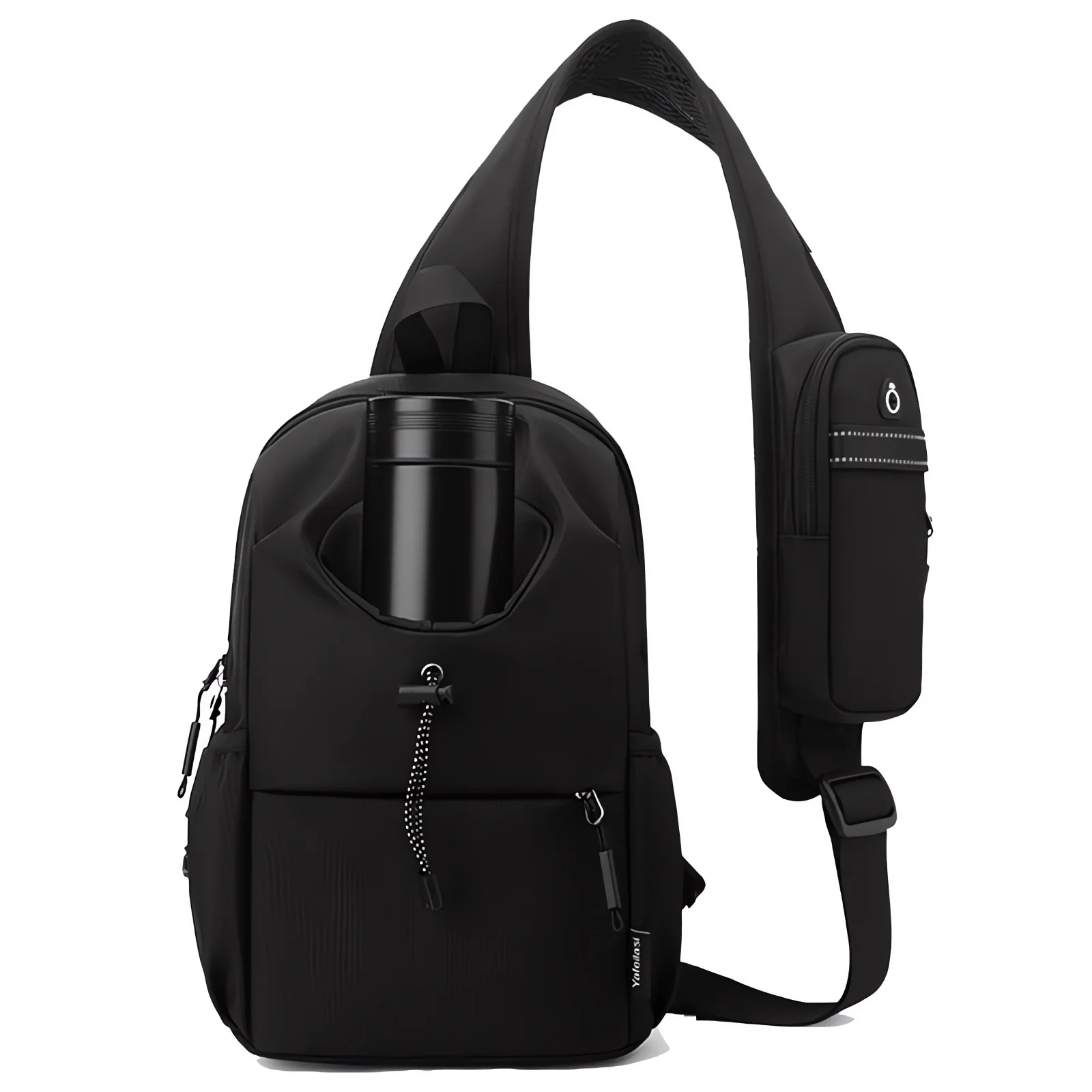 

Anti theft Chest Bag with Water Bottle Pocket Sling Bag for Men Crossbody Small Backpack Shoulder Bag for Sports Travel Hiking