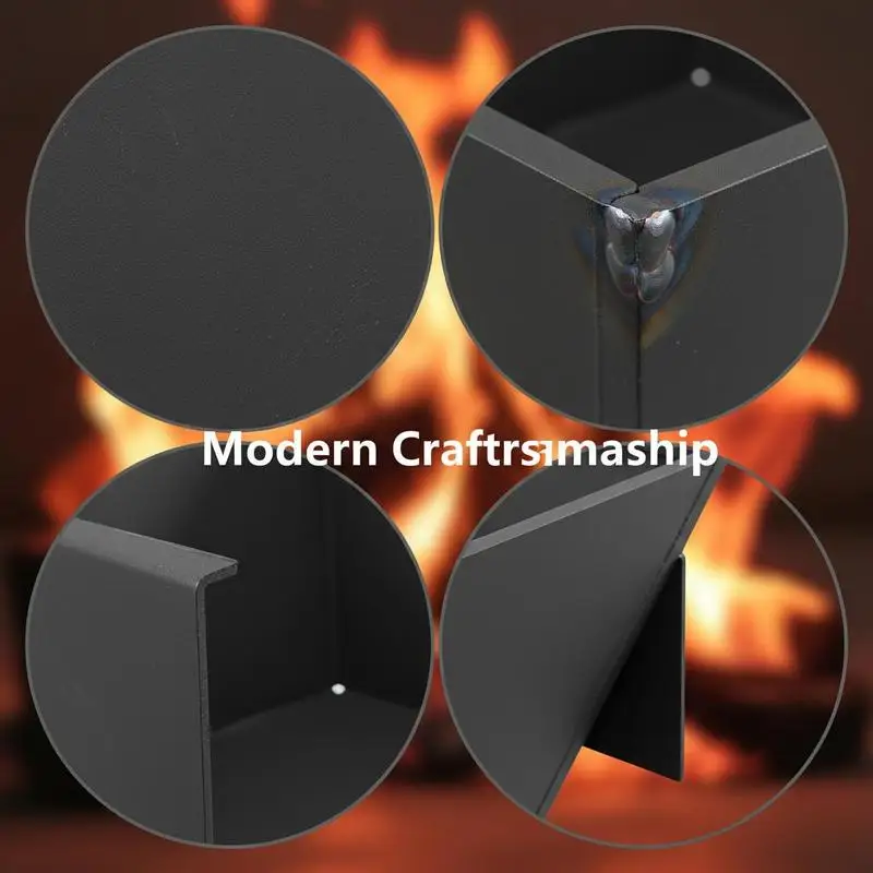Brasero/Estufa para Exteriores de 60 x 60 x 30 cm Esta brasera está hecha de acero resistente y puede soportar diversas condiciones ambientales. Ligero y portátil, es muy fácil de transportar, lo que le permite llevar calidez y luz a cualquier lugar que desee.