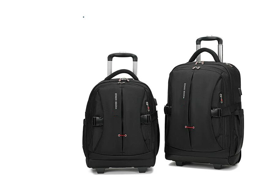 22 inch Oxford rolling luggage bag 18 Inch Wheeled Backpack Men Travel Trolley Luggage Suitcase Roller Luggage Bags Trolley Bag