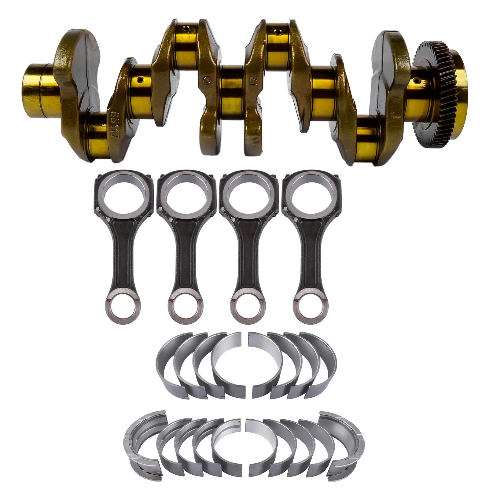 Image of AP02 Kurbelwellenlager Pleuellager Hauptlagersatz STD für Mercedes OM651 W176 W242 W246 W204 A205 W212 W906 2.2 CDI