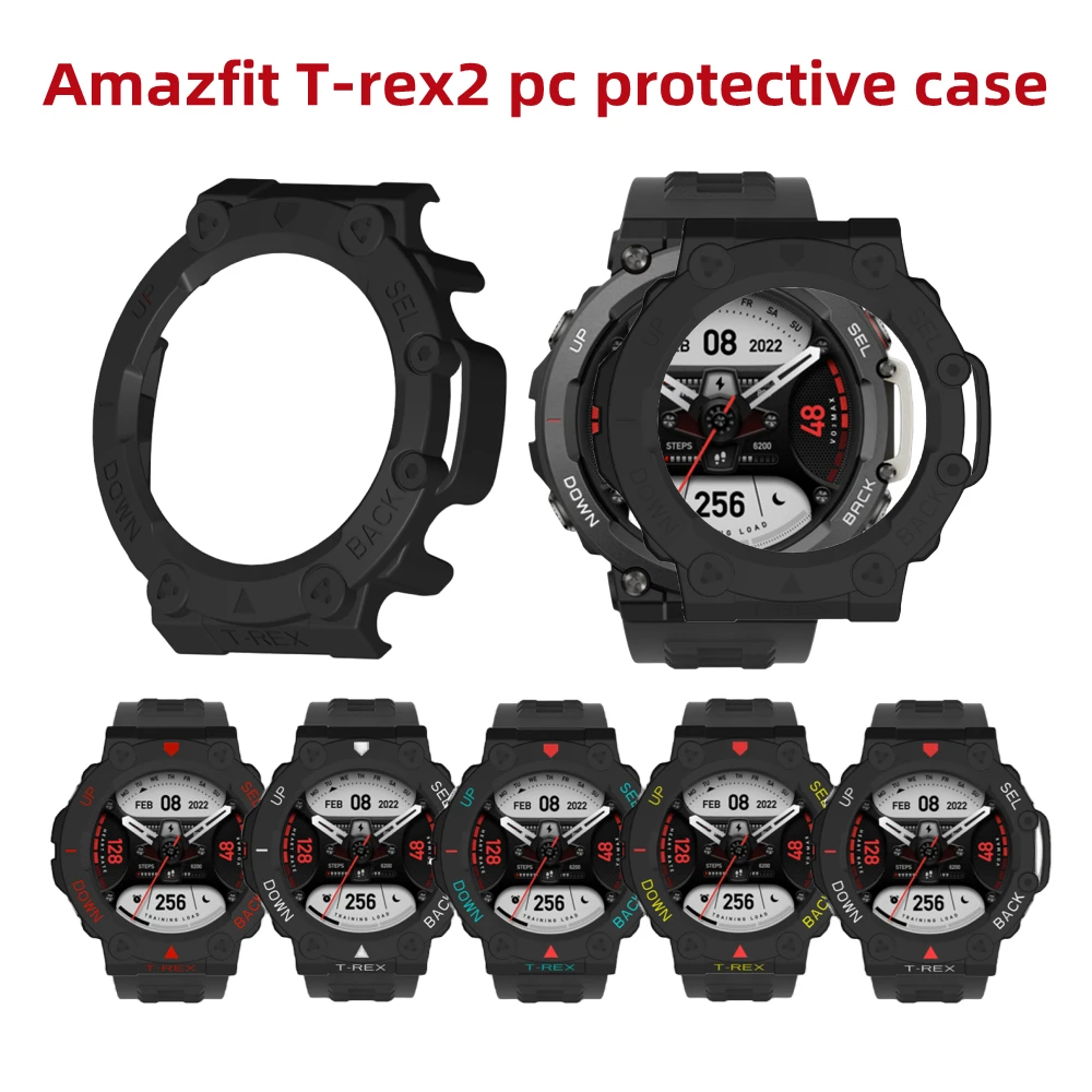 Huami TPU Protector Cover Case For Amazfit T-Rex 2 Smart Watch Protective Shell Frame For Huami Amazfit T Rex 2 Silicone Bumper