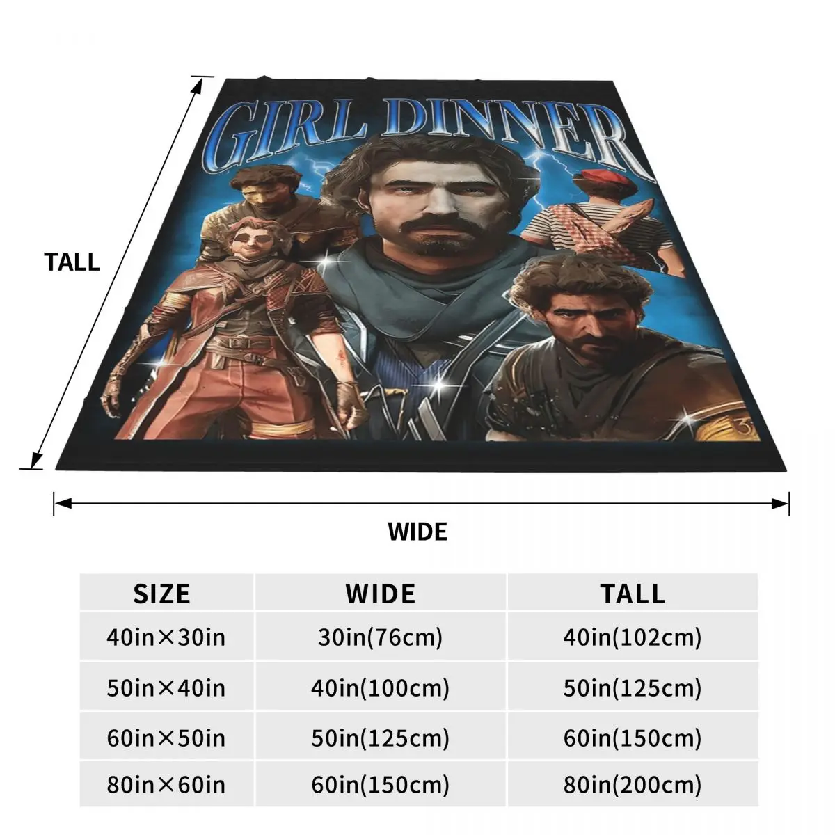 Girl Dinner Gustave Clair Obscur Expedition 33 Blanket Soft Warm Flannel Throw Blanket Bedding for Bed Travel Home Couch