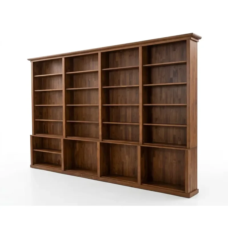Modern Modular Pine Wood Bookshelf With KD Design and Plywood Shelves for Indoor Outdoor Wedding and Event Display