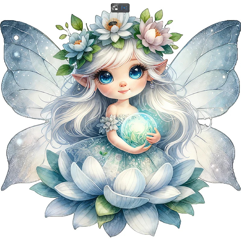 Three Ratels Romantic cartoon flower elf ins style home wall art bedroom sticker car sticker