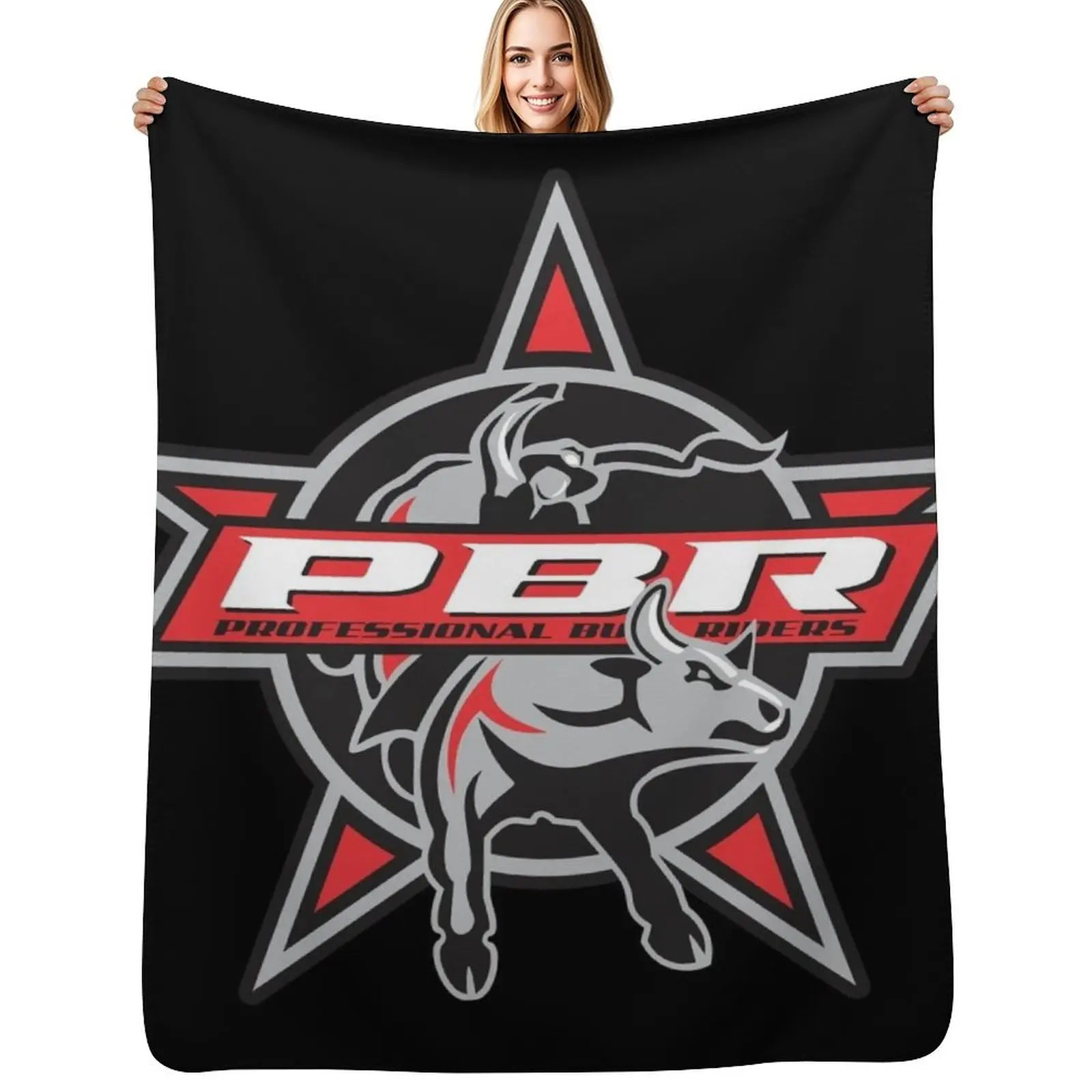 Pro Yeehaa Rodeo USA Throw Blanket Reusable Durable Soft Blanket for All Seasons