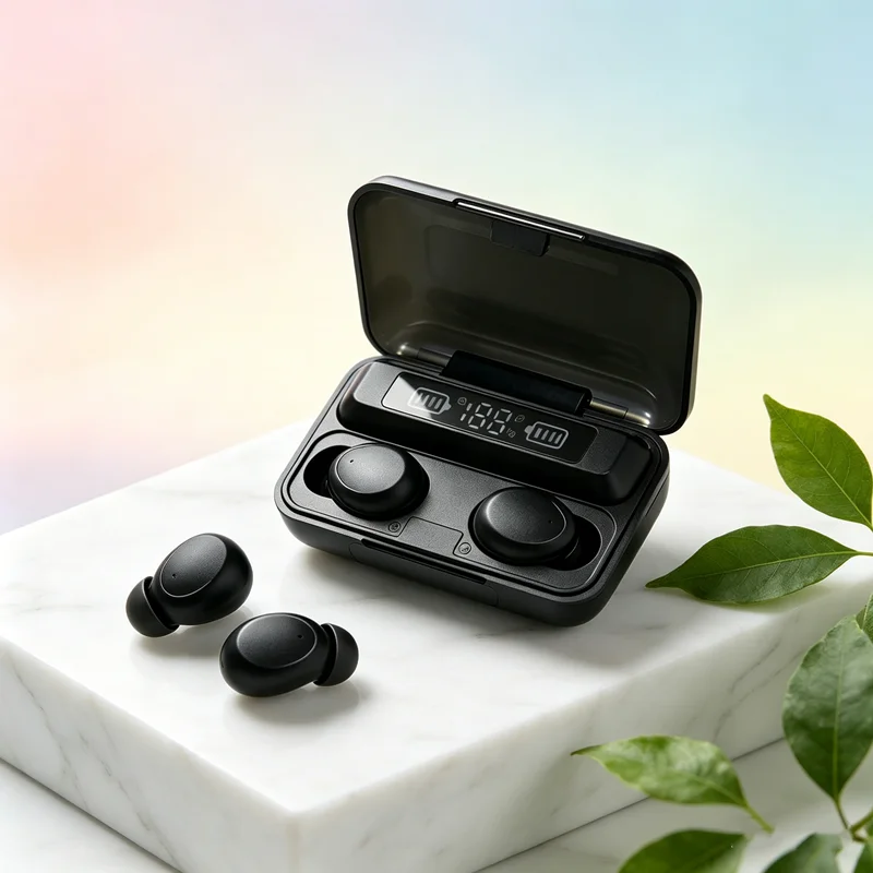 F9 Bluetooth Headphones 9D Stereo High Bass Sport Earphones Handfree Touch Control Tws Wireless Earbuds Waterproof Headset