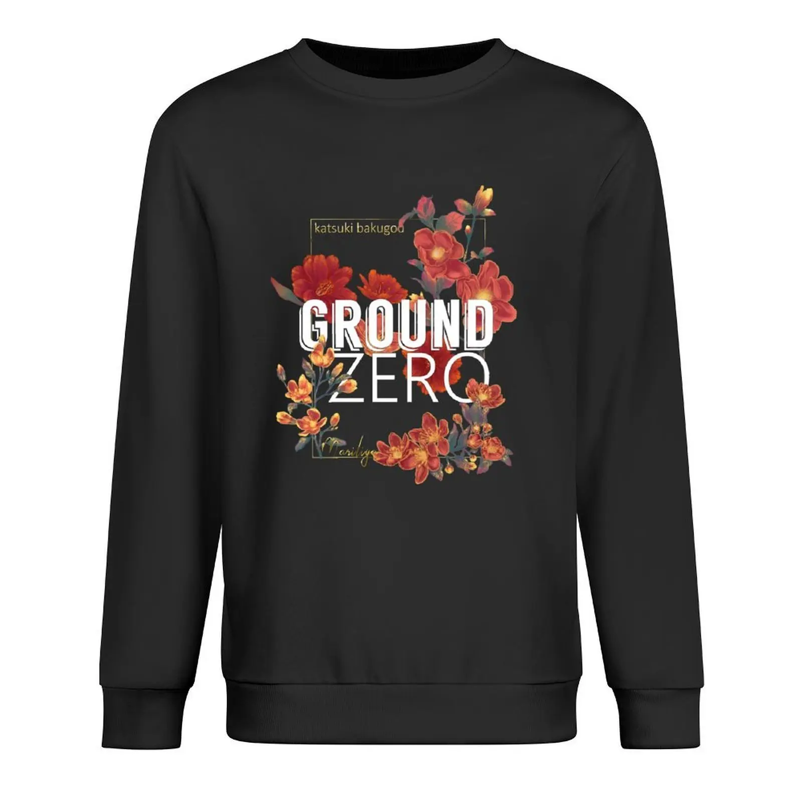 

Bakugo - floral hero Pullover men's autumn clothes mens designer clothes anime clothing anime sweatshirt
