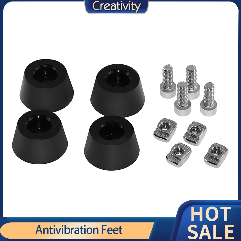 4/8 Set Antivibration Feet For i3 MK3 Printer Kit Anti-vibration Rubber Landing Mat Feet For LabX1 P1P  Ender3 CR10 3D Printer