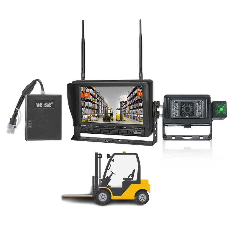 مستشعر AHD لاسلكي، نظام كاميرا الرافعة الشوكية، شاشة تحديد المواقع بالليزر، بطارية قابلة لإعادة الشحن، عرض احتياطي أمامي للرؤية الليلية #1
