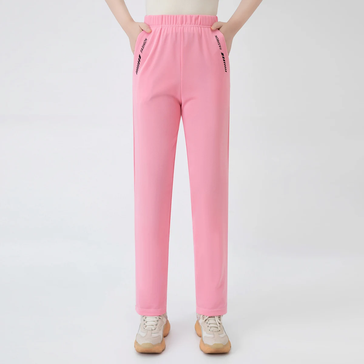 Herbst Neu 7-Farben Lässige Vielseitige Damenhose Bequeme Sportliche Hose mit Taschen Jogginghose für Teenager Gerade Hose – Detail 12