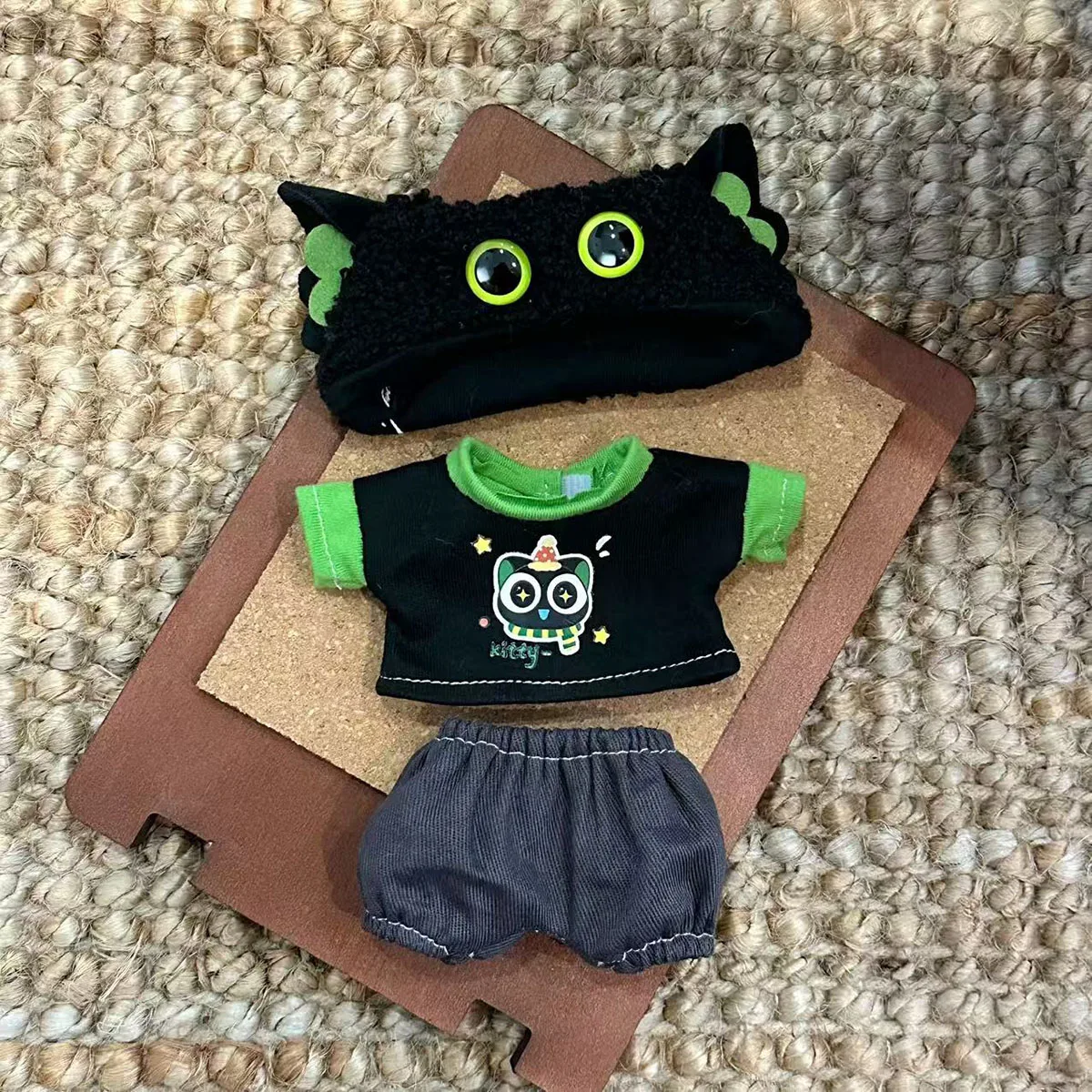 [بدون دمية] ملابس الدمية القطيفة لوه شياوهي مجموعة الوالدين والطفل لملابس دمية لابوبو إكسسوارات بدلة الملابس ذاتية الصنع