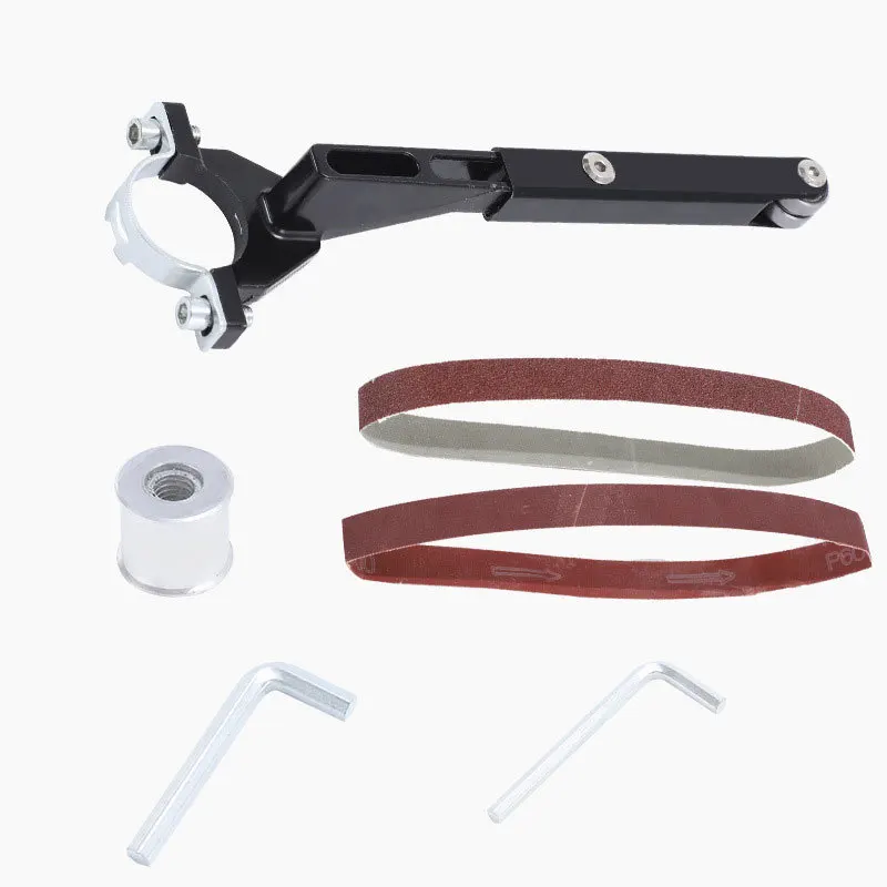 Angle grinder to sand belt machine, woodworking grinding, rust removal, polishing, conversion bracket tool, knife machine