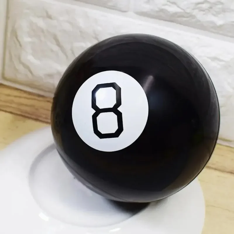 8 Props Ball 10CM Black Magic Ball Black 8 Magic Props New Strange Gift Toys For Children Adults Party Game magic tricks