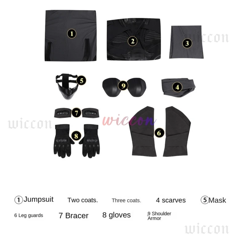 بول أتريدس كوسفريفري زي الرجال درع البدلة ارتداءها عباءة قناع مجموعة كاملة الفيلم زي هالوين كرنفال حفلة تنكر الزي