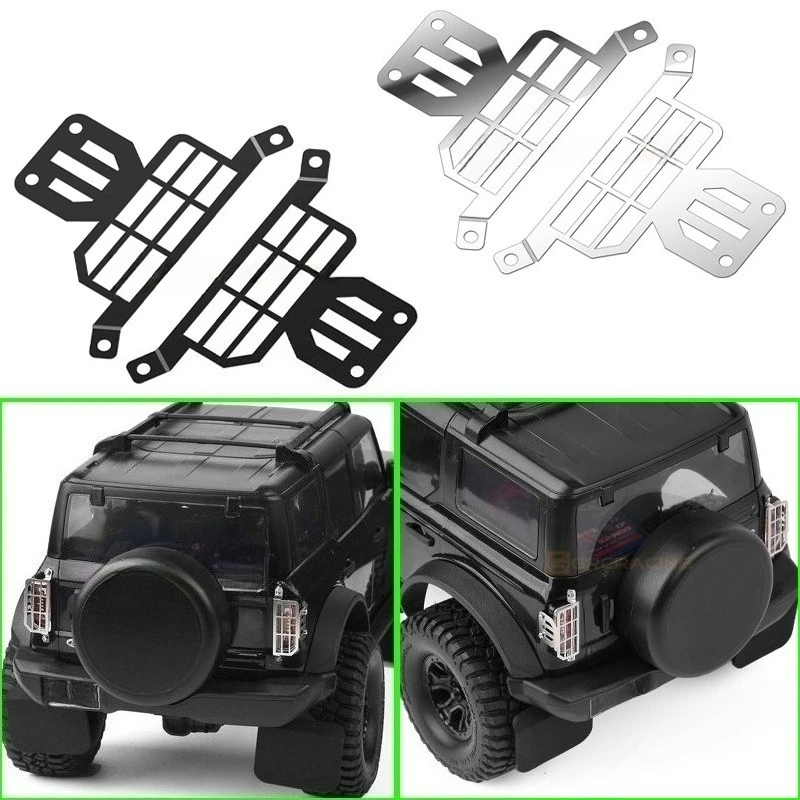 Simulated Metal Tail Lampshade Protective Net  for 1/18 RC Crawler Traxxas TRX4M Car Fierce Horse Upgrade Parts