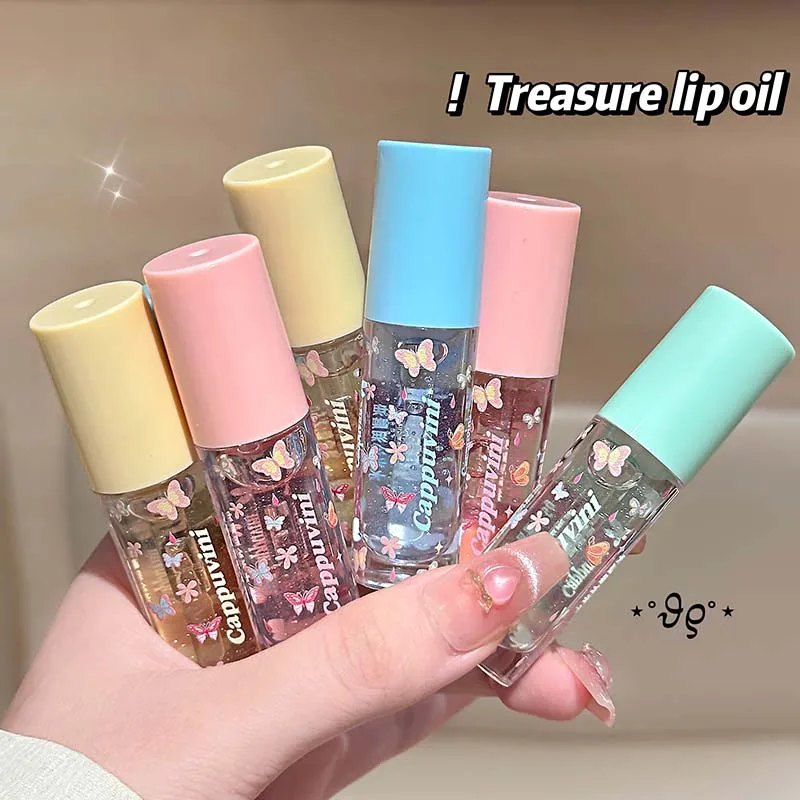 ลิปกลอสเนื้อเจลใสชุ่มชื้น ฉ่ำวาว ให้ความเงางามแบบกระจก ช่วยบำรุงริมฝีปากให้ดูอวบอิ่ม