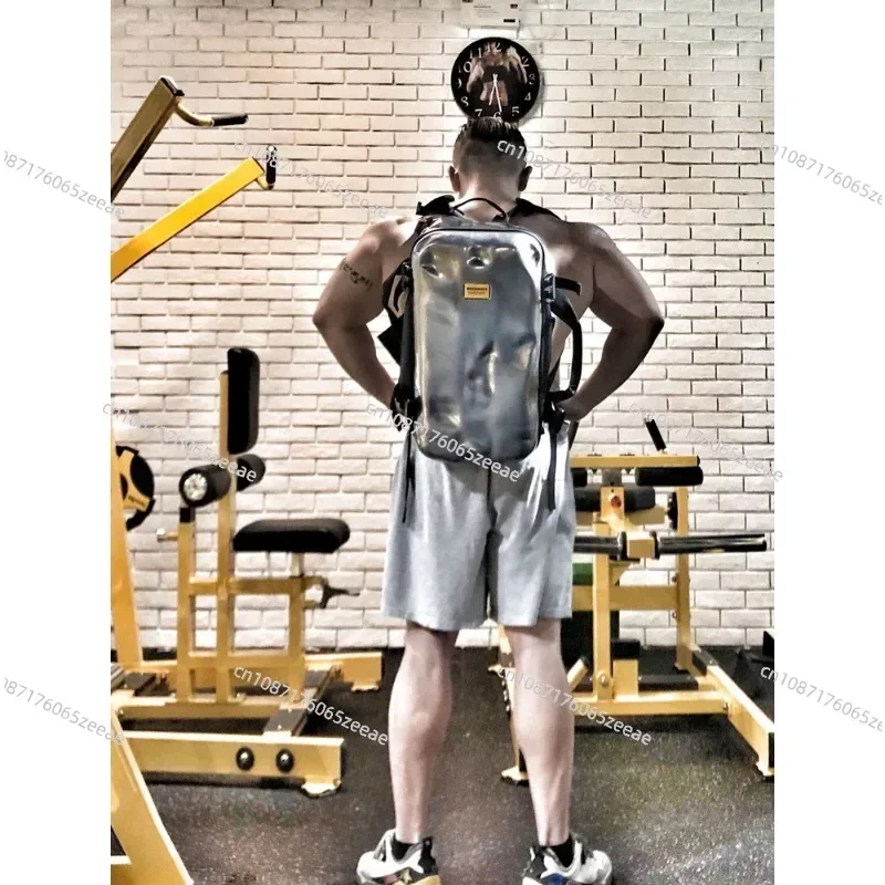 

Backpack Men's Trend Waterproof Motorcycle Helmet Locomotive Bag Short-distance Sports Travel Riding Fitness Backpack