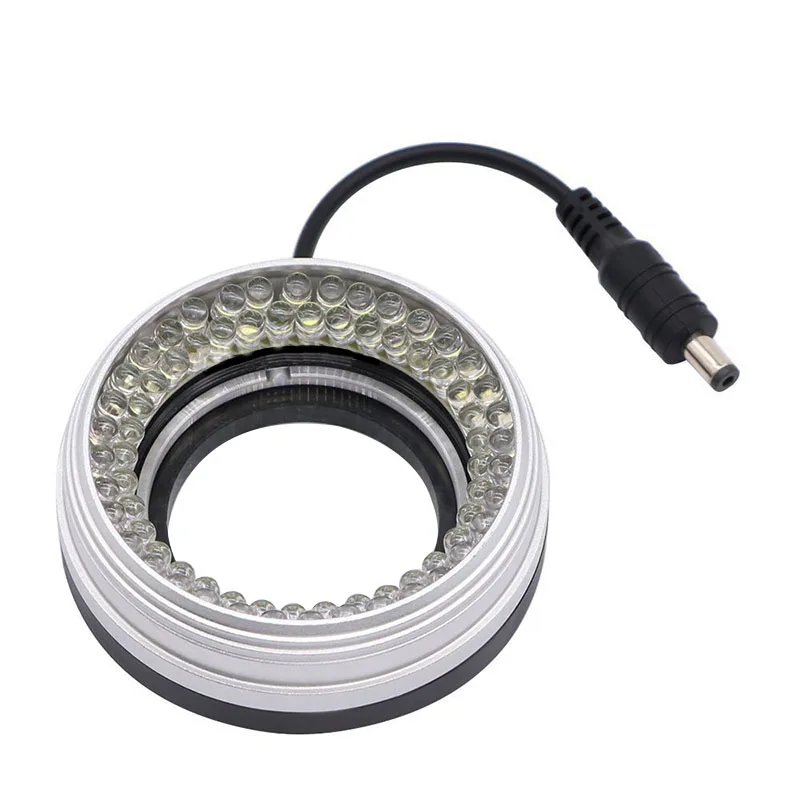 72 LED Ring Light Microscope Illuminator Adjustable Dimmer Source for Monocular Binocular Stereo Trinocular