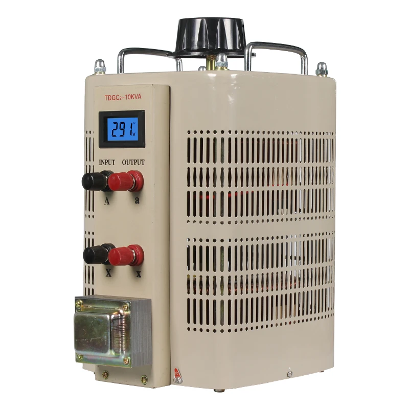 TDGC 220V 10kVA Adjustable Voltage Regulator Single & Three Phase Variable Transformer Copper Material 50Hz Frequency SVC Use
