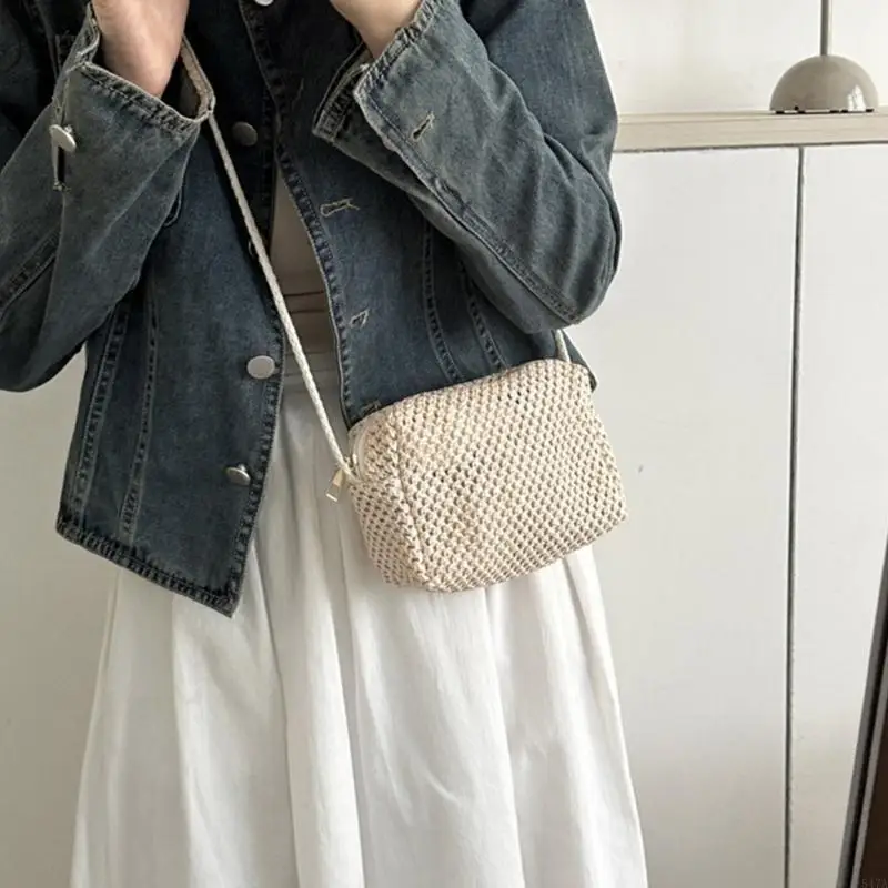 

Womens Straw Tote Woven Summer Crossbody Bag Vacation Casual Handbag Shoulder Bags for Girls 547A