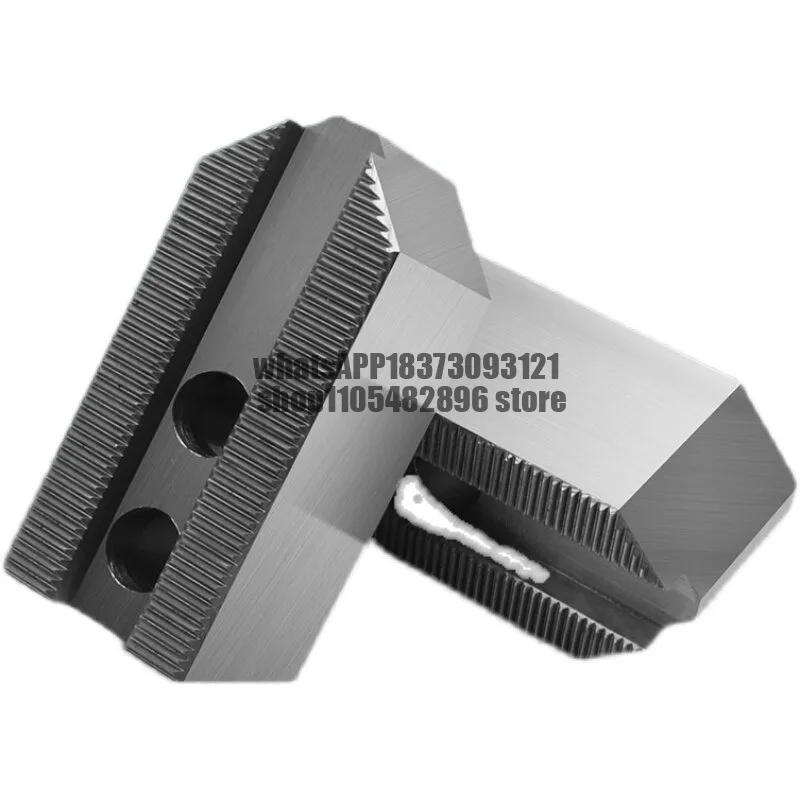 Hydraulic three-jaw chuck, hydraulic soft, hydraulic raw, soft, 6-8-10-inch hole position backward clip small piece