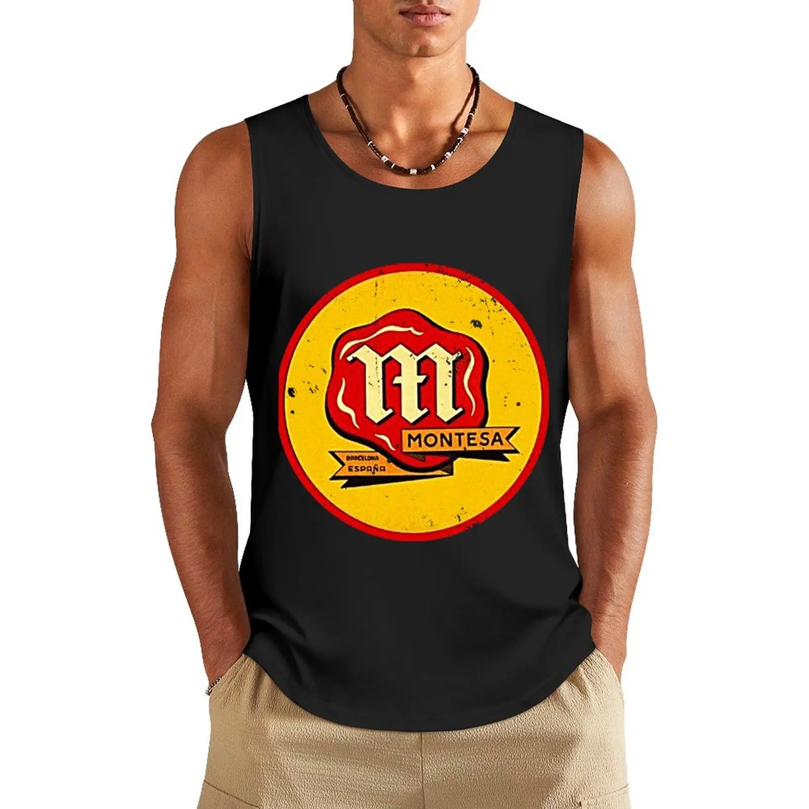 

Montesa Tank Top anime top Men sleeveless tee