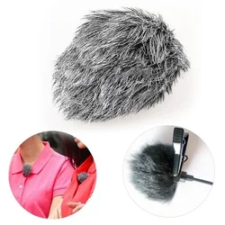 Clip-on Lavalier Microphone Windscreen Furry Windshield Mic Muff  Soft Comfortable Lapel Lavalier Microphones Cover