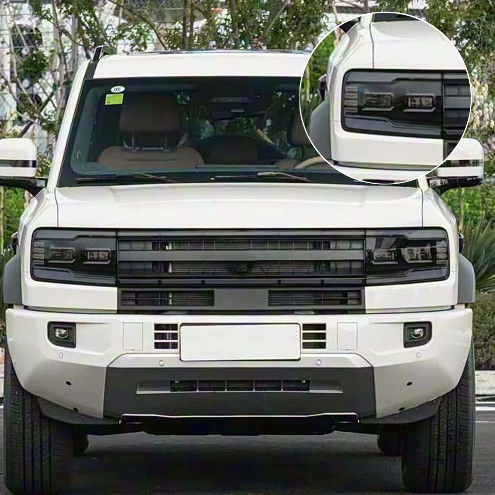 Película Protetora de Farol Automotivo para Denza B5 2024-2026, Preto Fumê Pré-Cortada, Anti-Risco, Vinil de Alto Brilho, Acessórios Automotivos