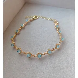 Exquisite 18k gold plated crystal bracelet, gift for her,