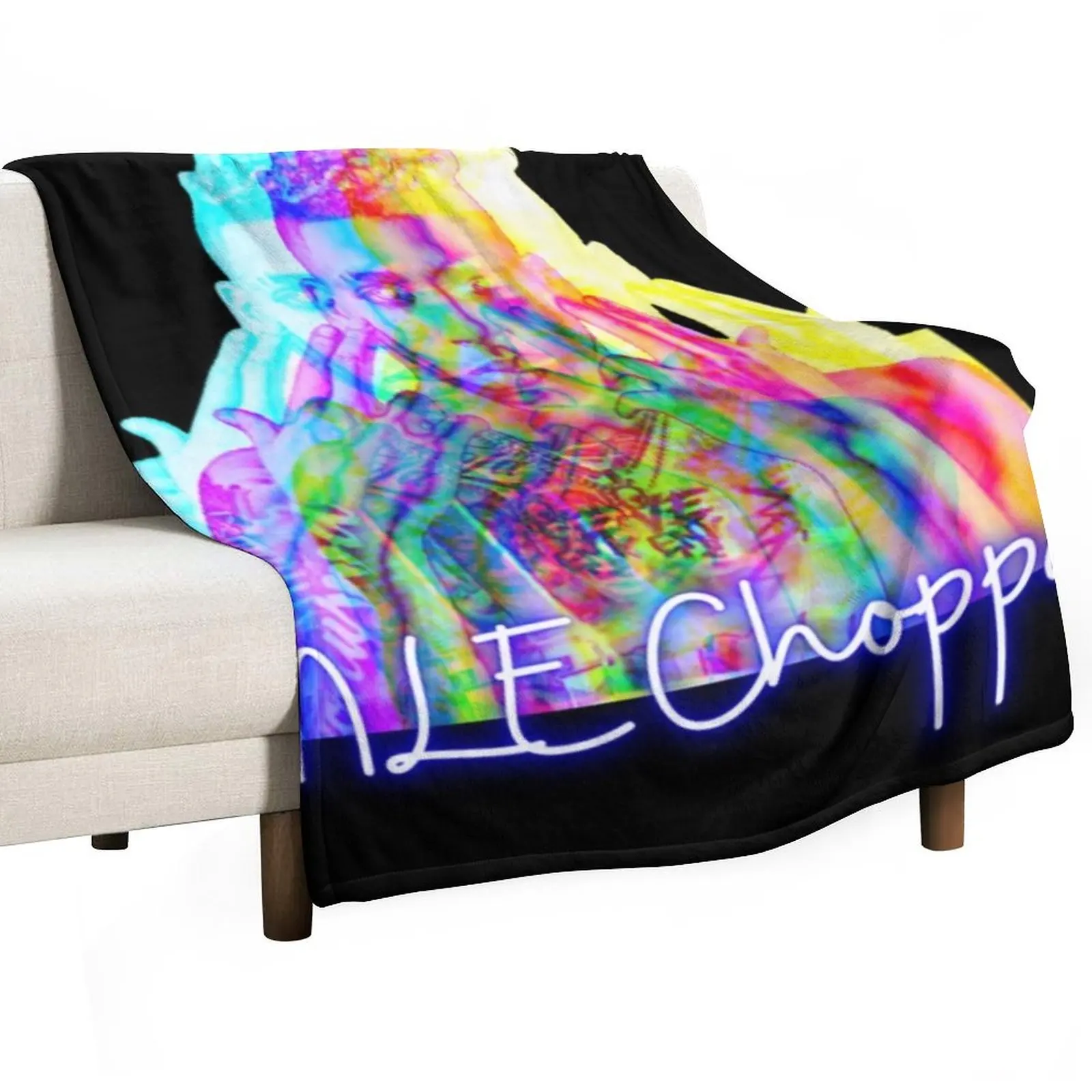 

NLE Choppa Shirt Throw Blanket For Baby Custom Flannel Decorative Sofas Blankets