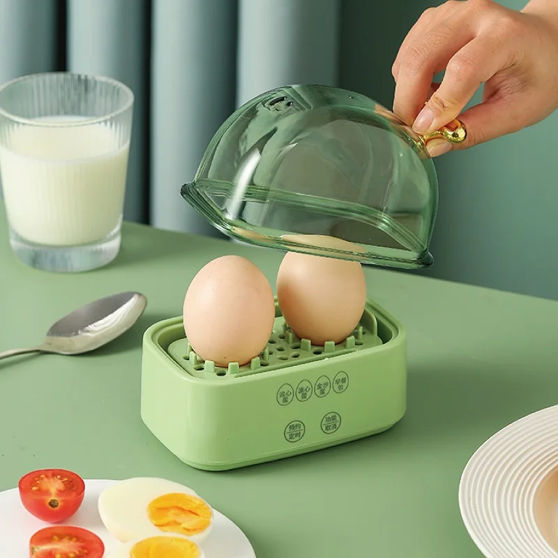 120W Egg Boiler Portable Smart Mini Steamer Multifunction Timed Reservation Breakfast Machine Automatic Power Off Egg Boiler