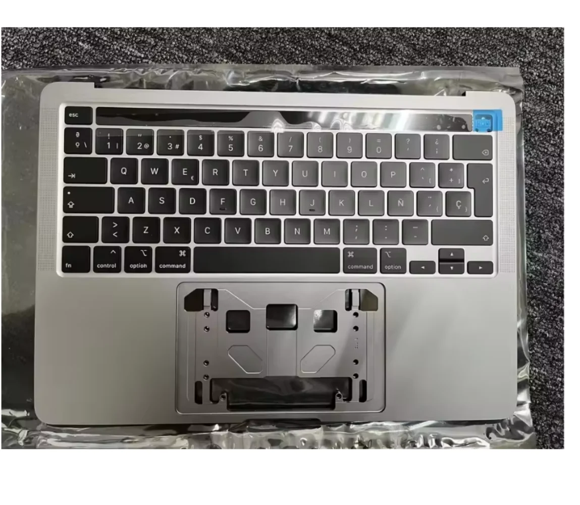 Laptop Grey Topcase for Macbook Pro A2251 Top Case with Spanish Keyboard with Backlight with Touchbar Grey