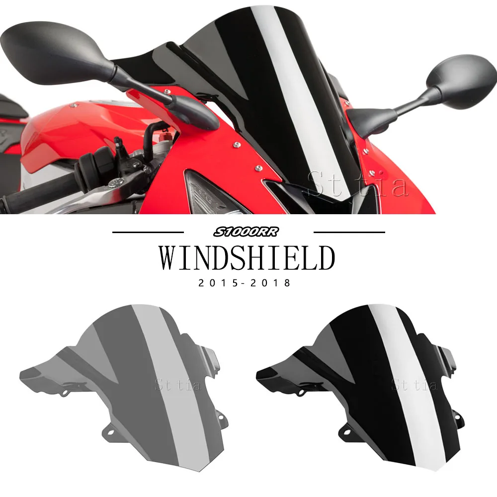 

2018 S1000RR Motorcycle Windshield For BMW S1000 RR s1000rr 2015-2017 S 1000RR Fornt Windscreen Windproof Wind Screen Deflector