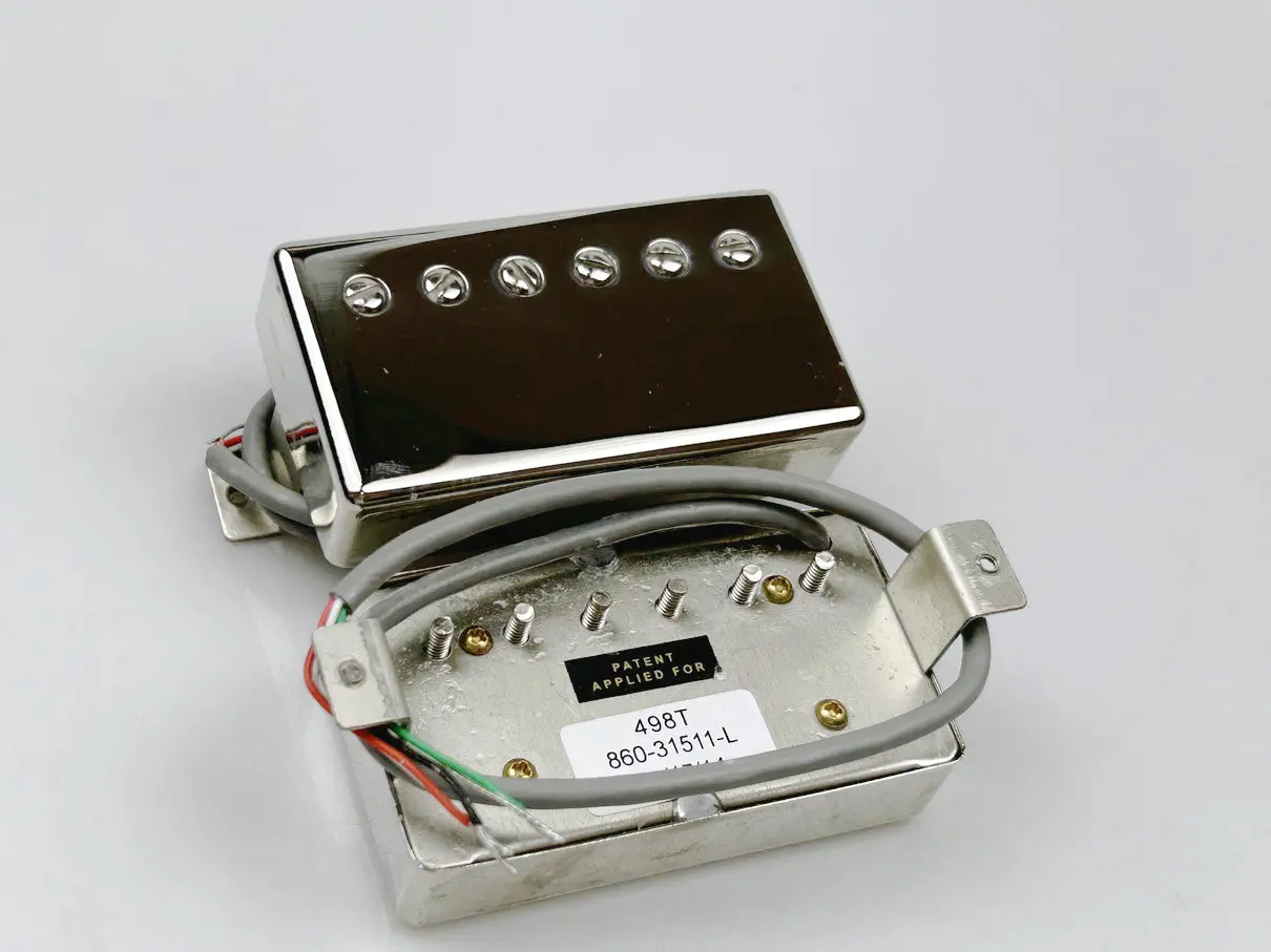 Guitar Pickups Alnico 5  498R 498T Humbucker Pickup Set Nickel  Electric Guitar