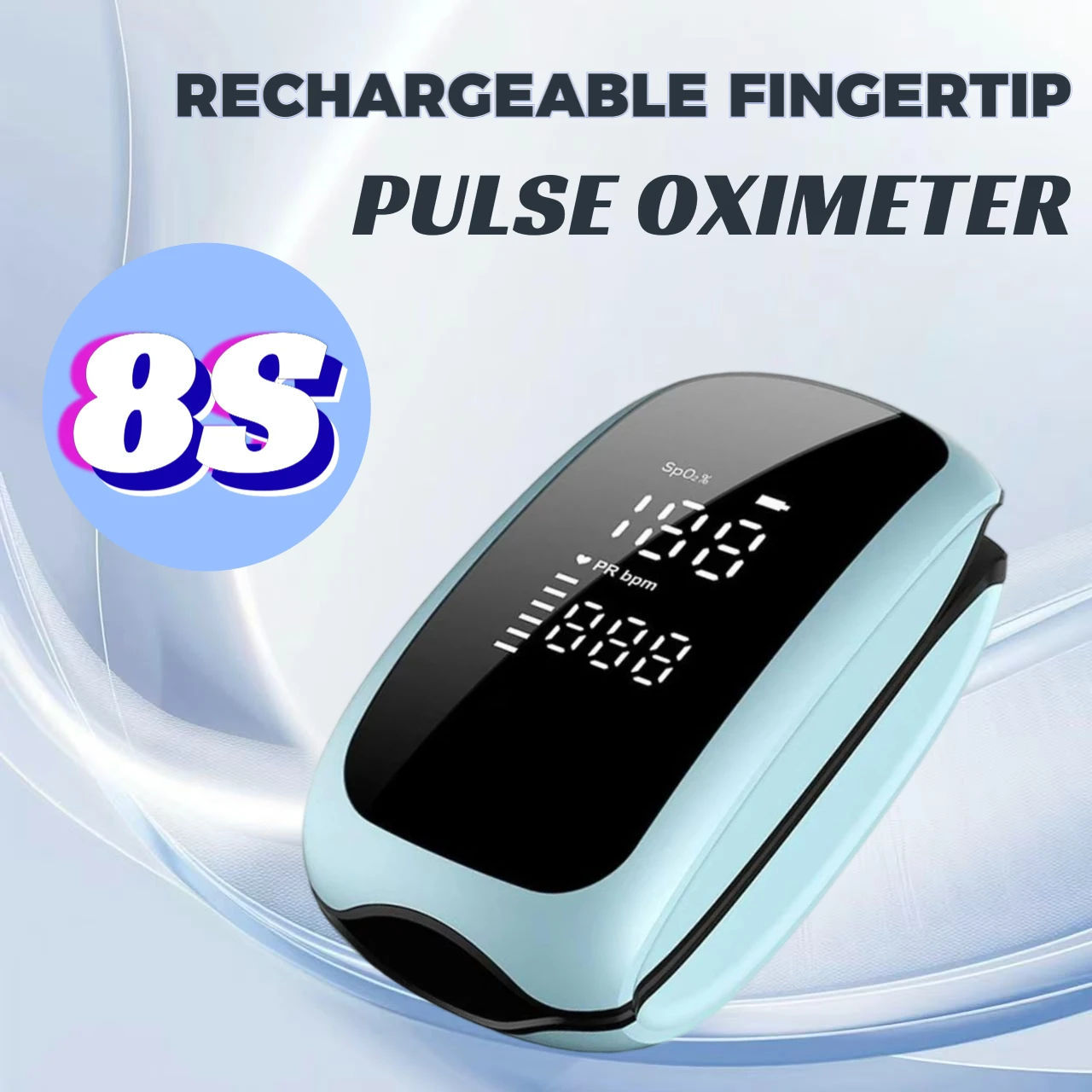 Pulse Oximeter Fingertip Rechargeable - JUSTLANG Oksimeter Denyut Ujung Jari Isi
