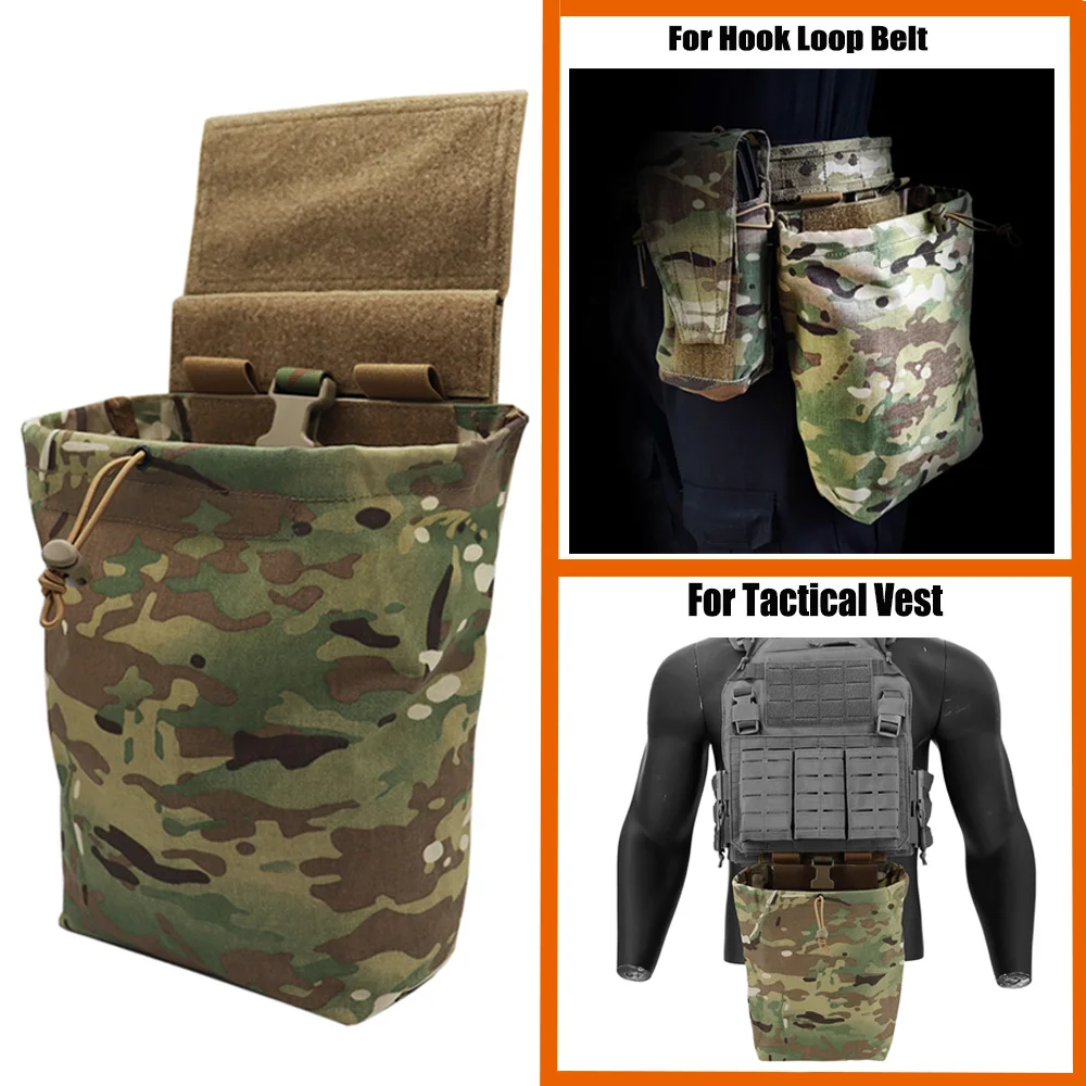 

New Design Tactical Dump Pouch Folding Recycling Bag Magazine Storage Bag Sundry Bag Waist Belt Hunting Vest Accessory Pouch