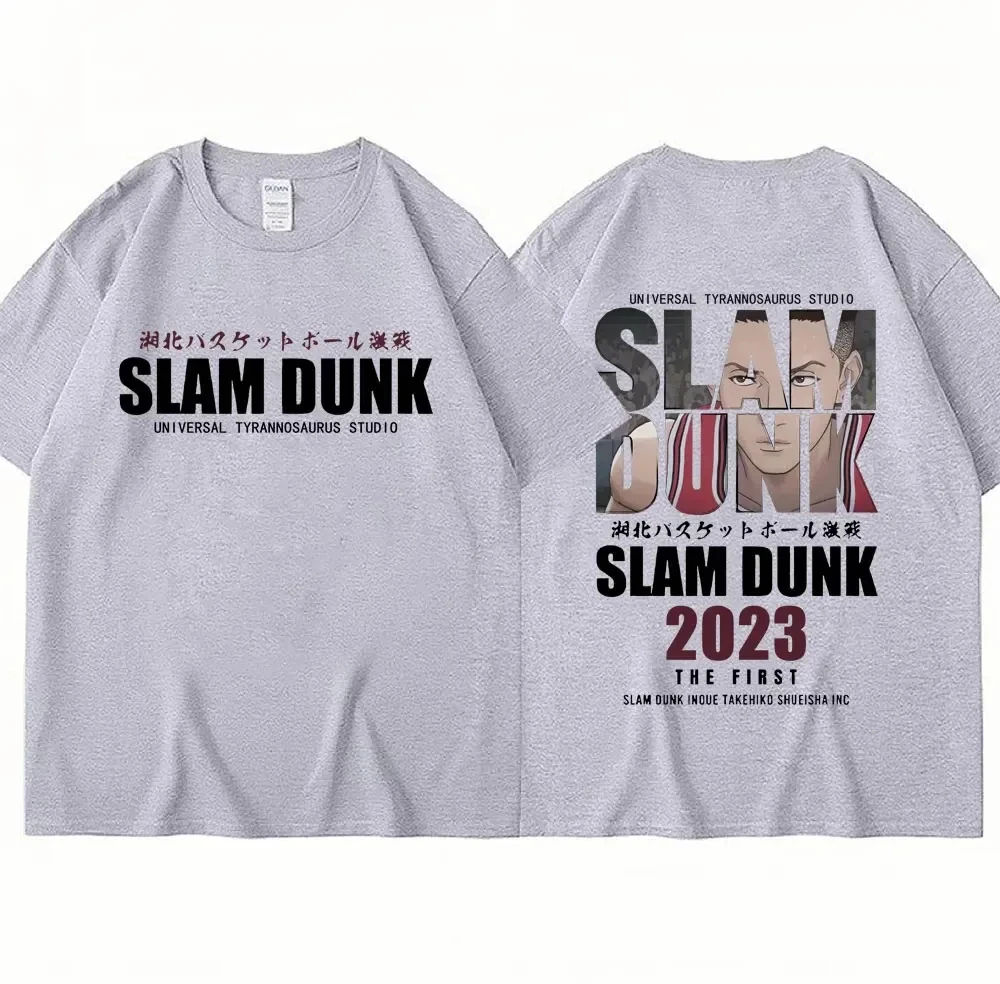 Nuova t-shirt Slam Dunk t-shirt Anime Ryota Miyagi t-shirt uomo donna squadra di basket manica corta oversize coreano Streetwear