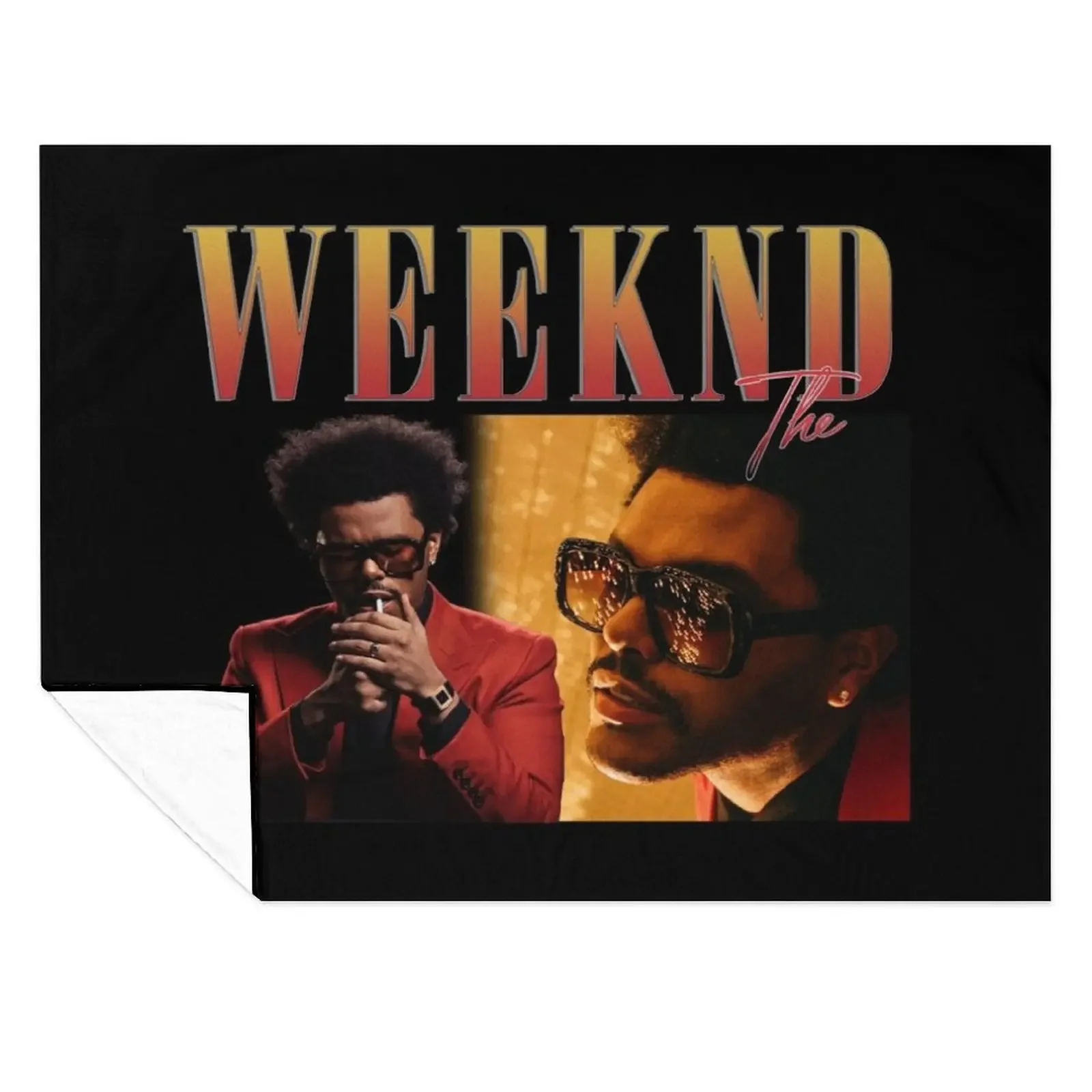 

illustration the joy of summerthe weeknd Throw Blanket Hairys Flannels warm for winter Decorative Sofas Blankets